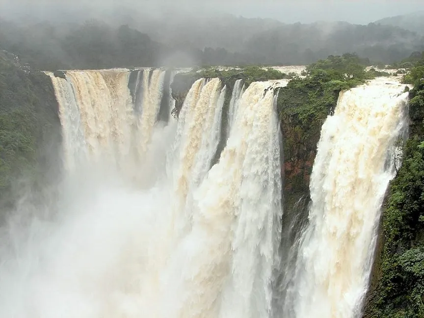 #Jersappa Falls, #Jog Falls, #Jog Falls Shimoga, #Waterfalls of India, #Sharavati River